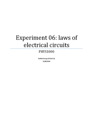 Exp05 - Thermal Expansion - Lab Report Template - PHYS1000 - Wits ...