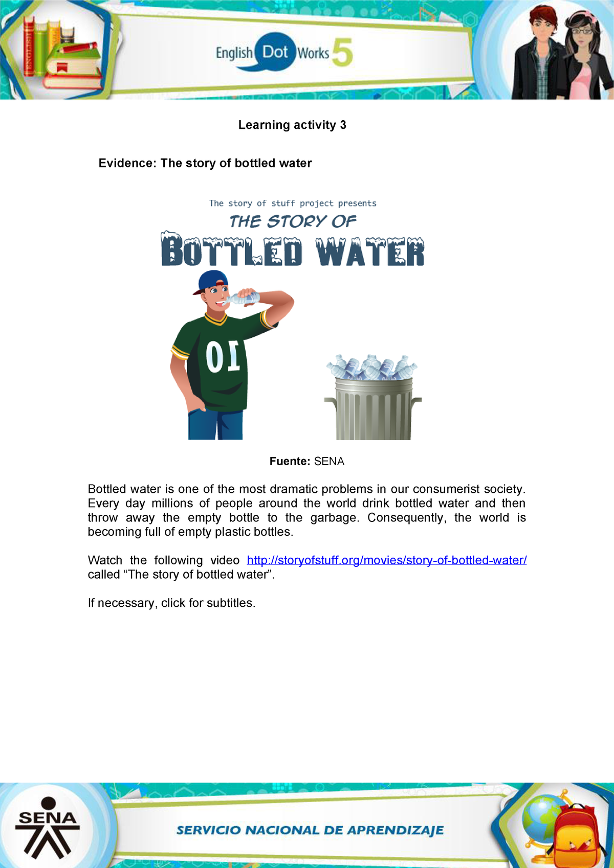 case study on bottle water