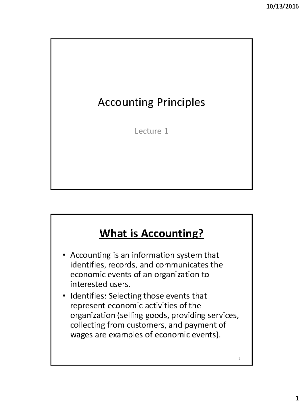 Accounting Principles-Lecture 1-kieso - Accounting Principles Lecture 1 ...