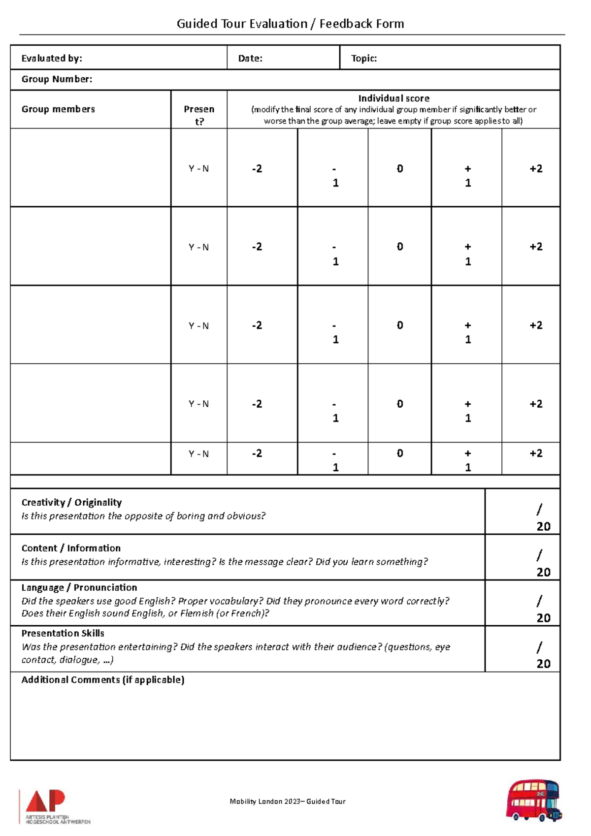 Guided Tour Evaluation Form 2023 Guided Tour Evaluation Feedback Guided Tour Evaluation Form 2023 Guided Tour Evaluation Feedback