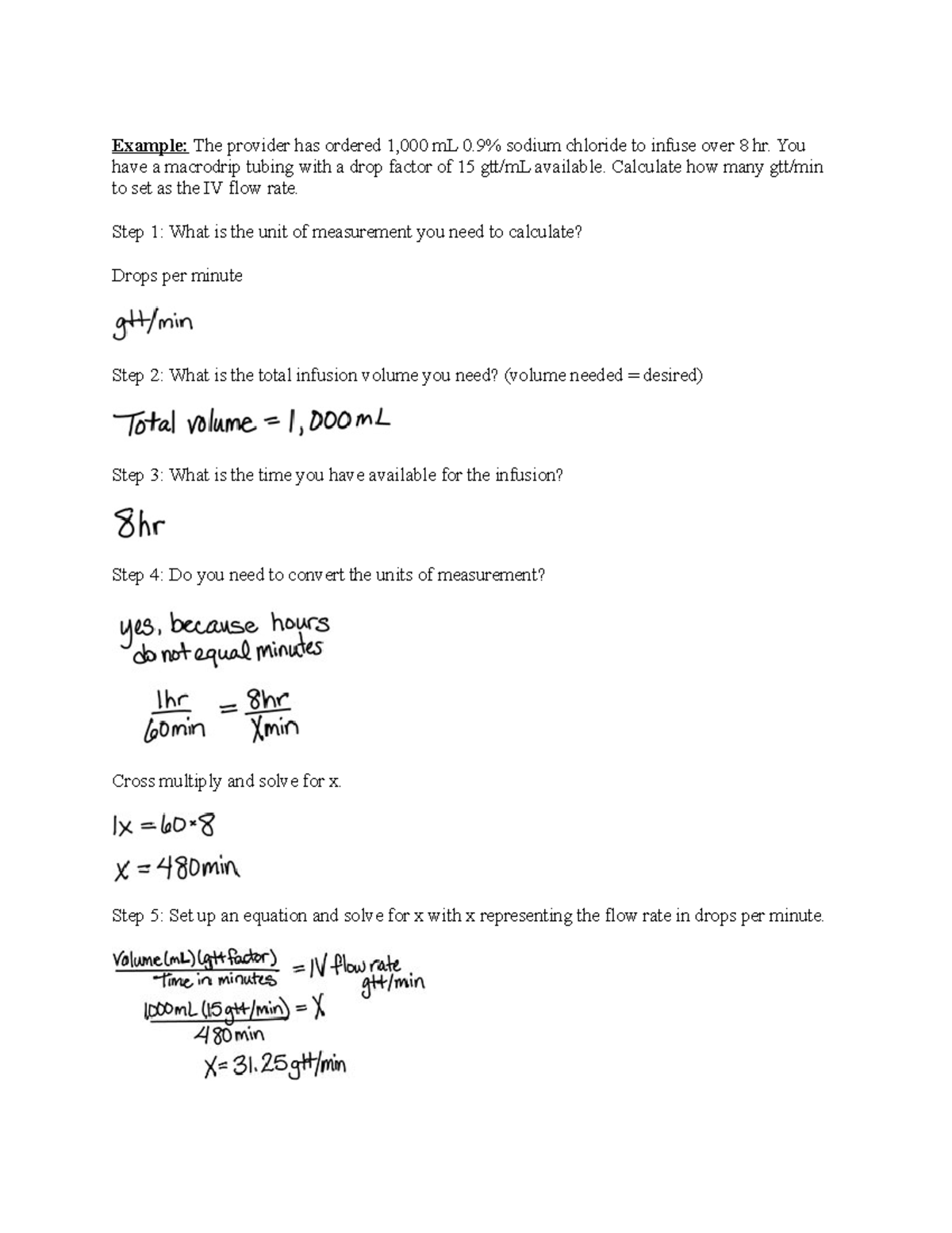 How To Calculate Drop Factor Per Minute