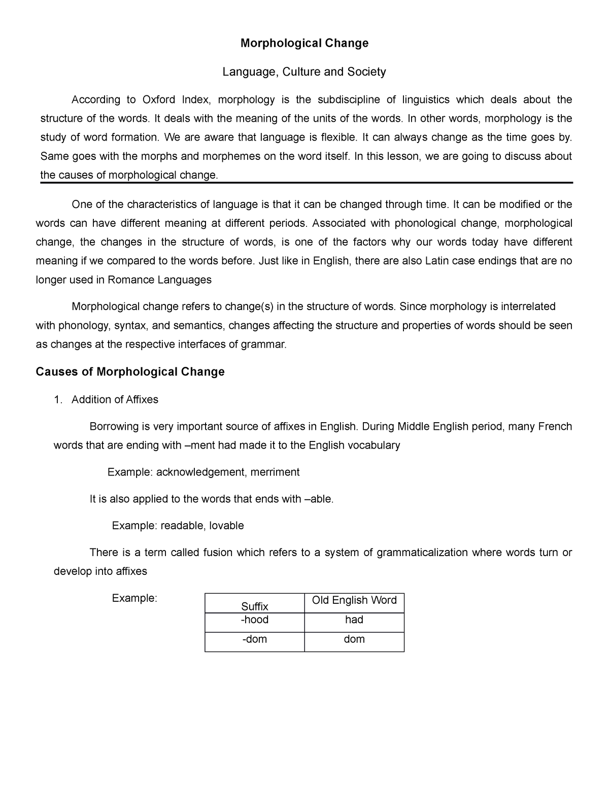 morphological-change-language-culture-and-society-study-guides