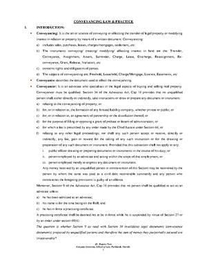 Projectwork Guidelines-2024 -signed - Conveyancing - Studocu