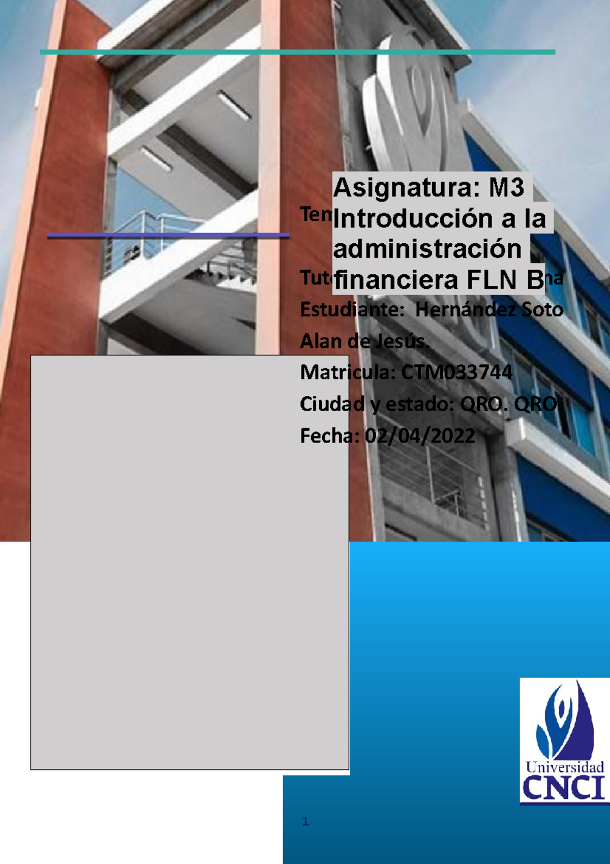 Introduccion A La Administracion Financiera Proyecto Modular ...