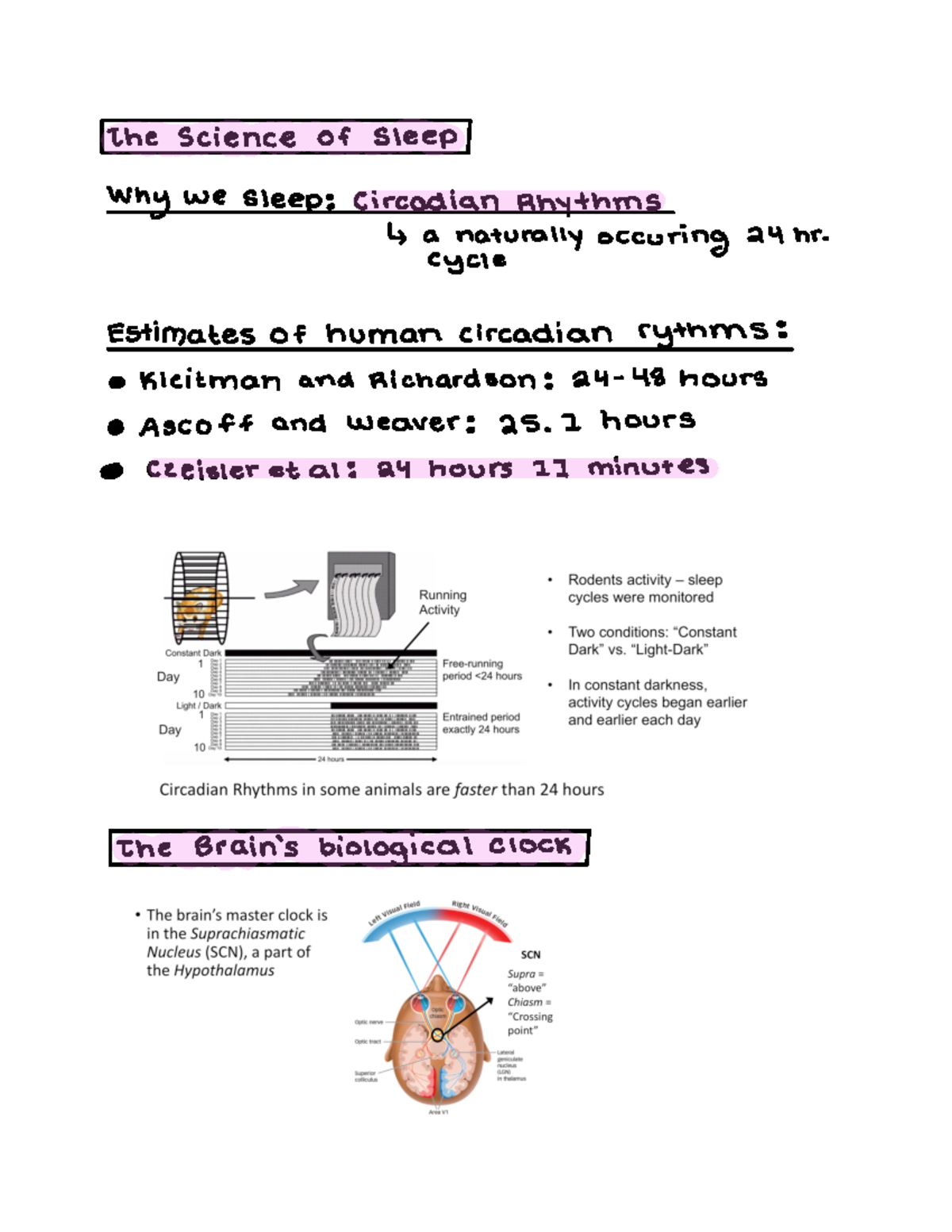 Chapter 5 - Lecture notes 2 - the science of sleep why we ####### sleep ...