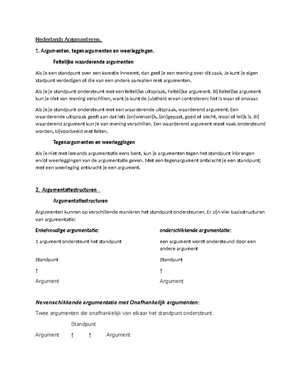 Nederlands Argumenteren en formuleren - Nederlands Argumenteren ...