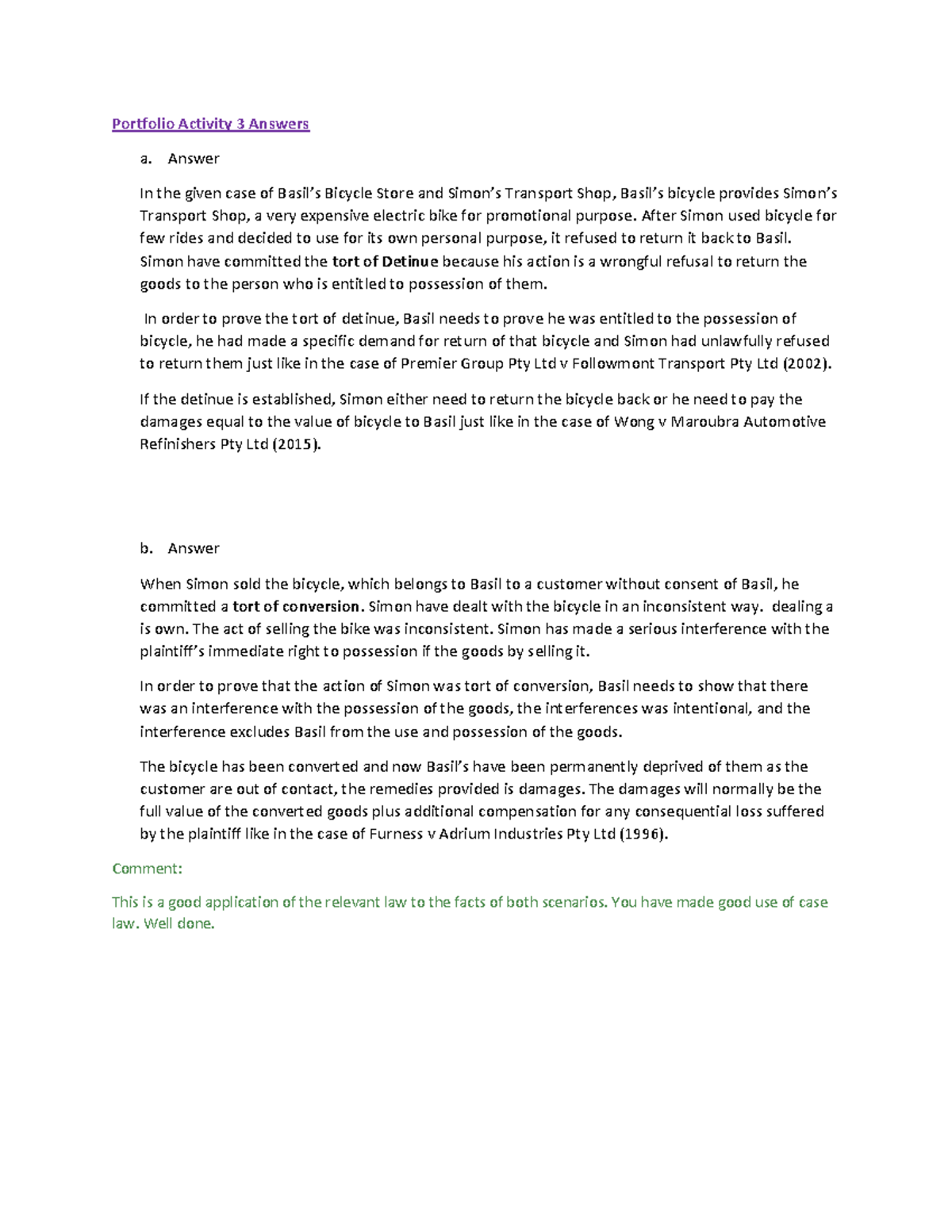 What is your recommendation to help vangie solve this problem image