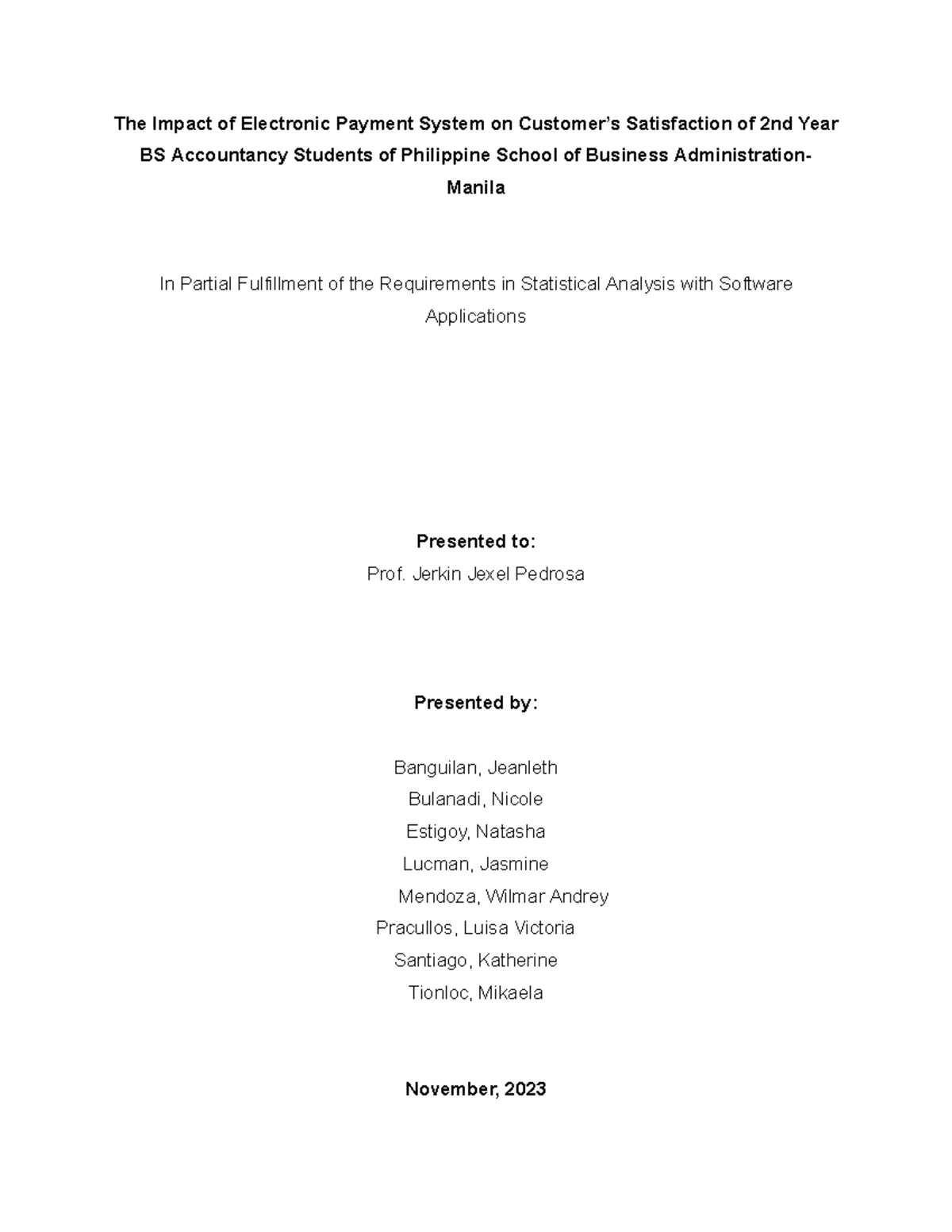Chapter 1 - Introduction - The Impact of Electronic Payment System on ...