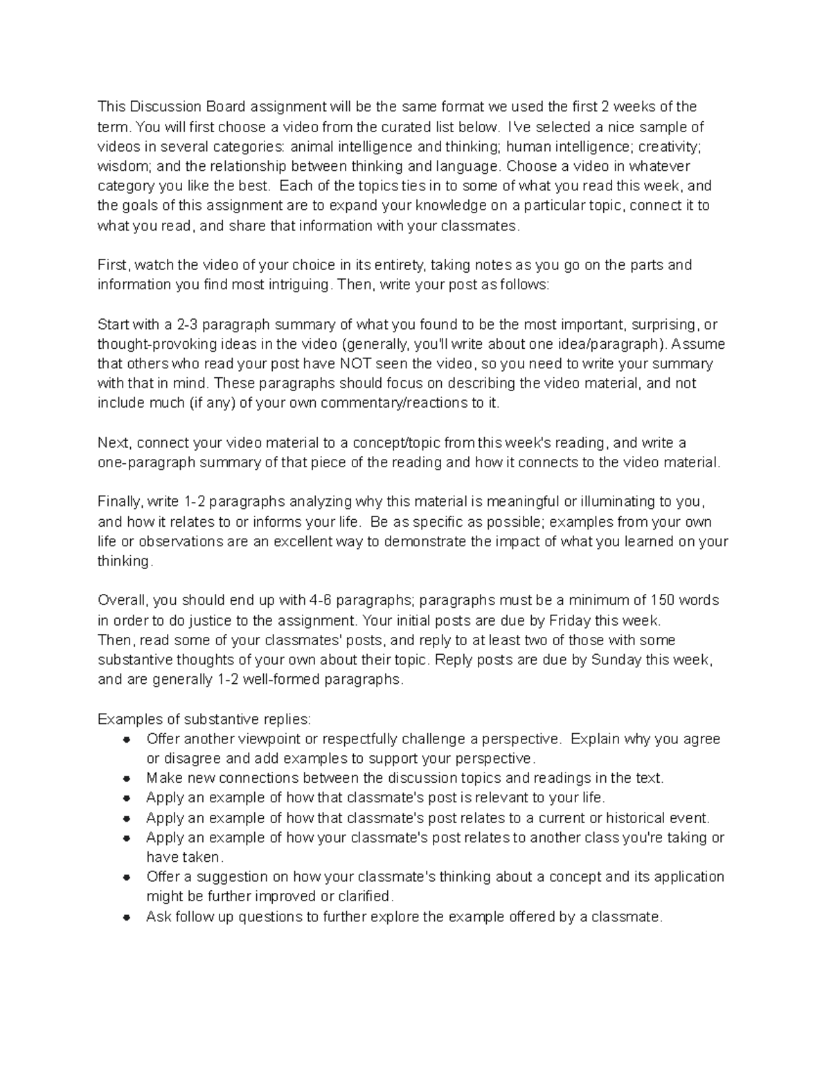 PSY 202A Discussion 5 - This Discussion Board assignment will be the ...
