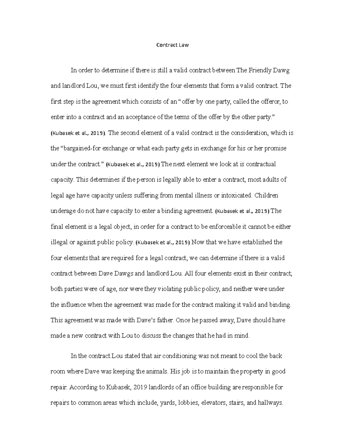 Contract Law Final For Work Comparison Contract Law In Order To