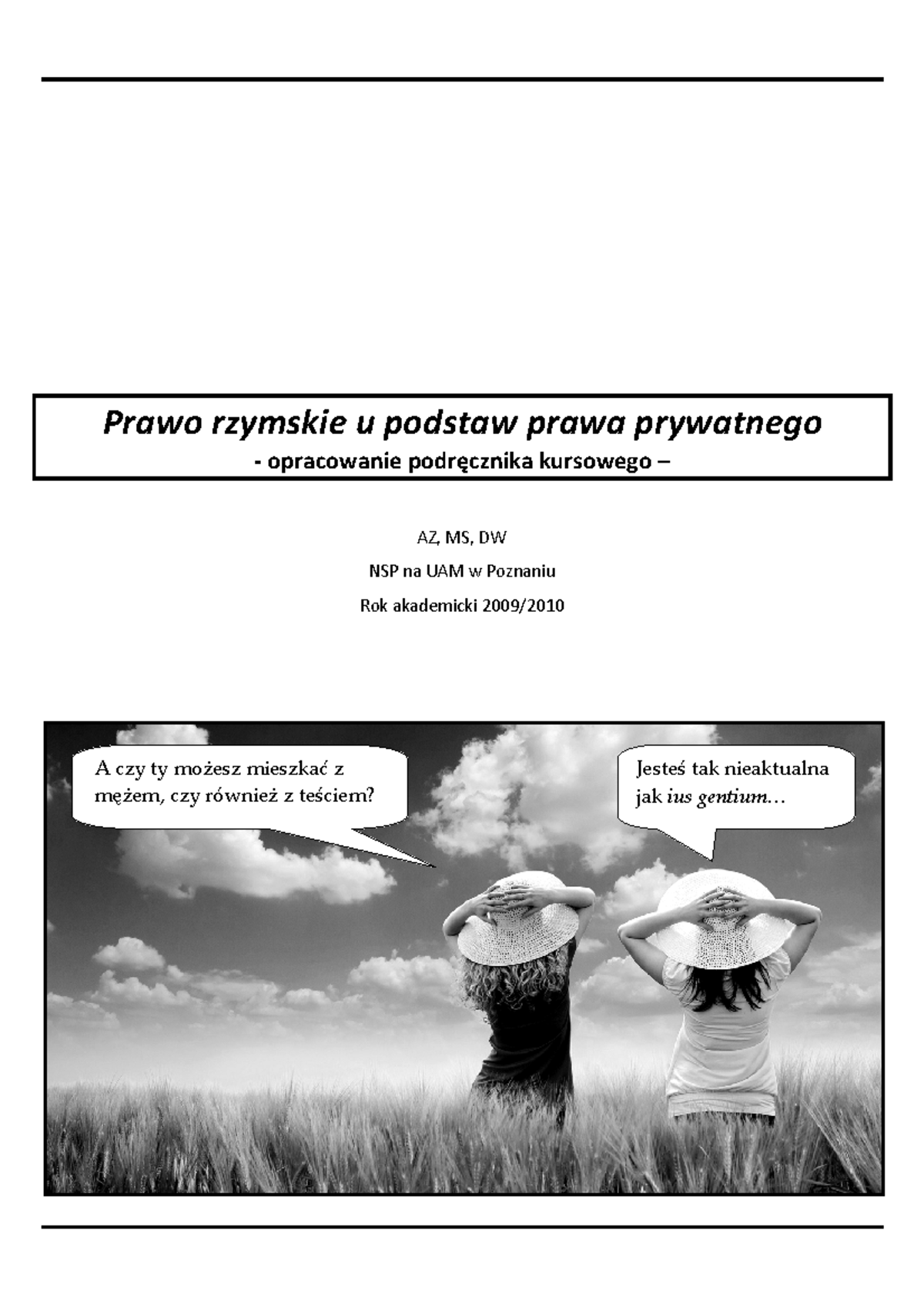 Prawo Rzymskie U Podstaw Prawa Prywatnego 2018 www.studocu.com