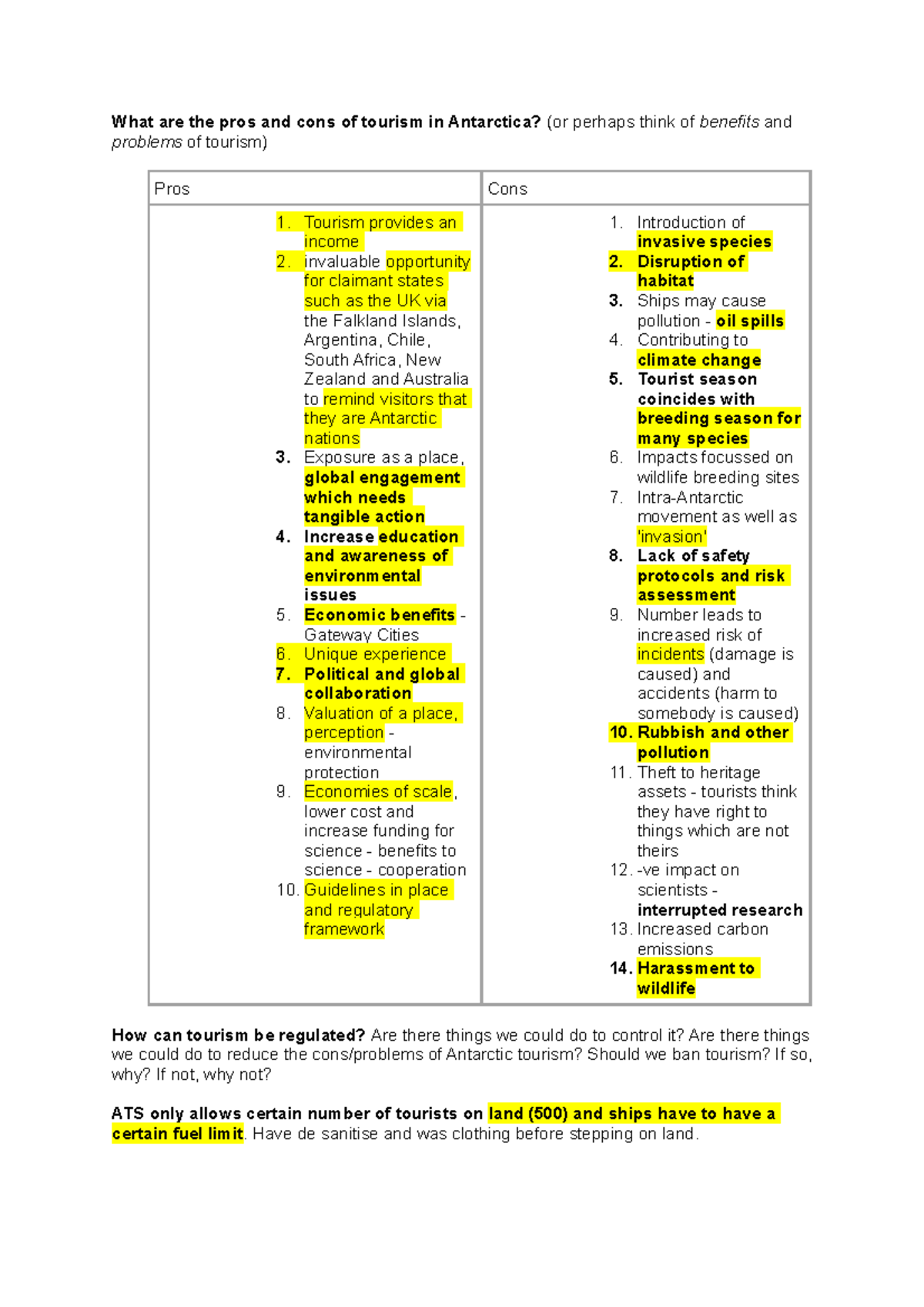 4 Antarctica Tourism What are the pros and cons of tourism