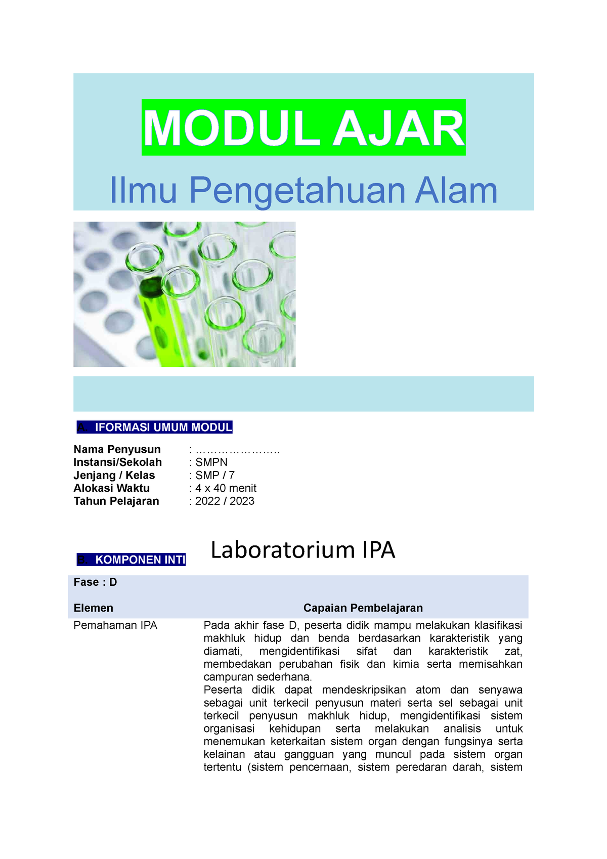 MA Bab 1 Hakikat Ilmu Sains Dan Metode Ilmiah - B. Laboratorium IPA ...