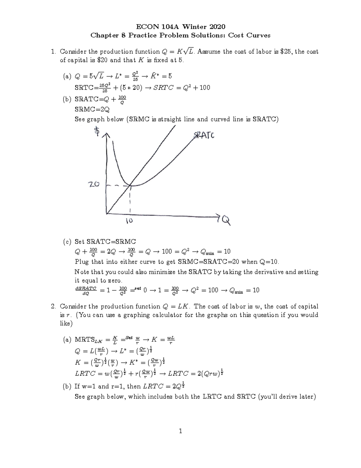 Chapter 8 Practice Problems Solutions Studocu