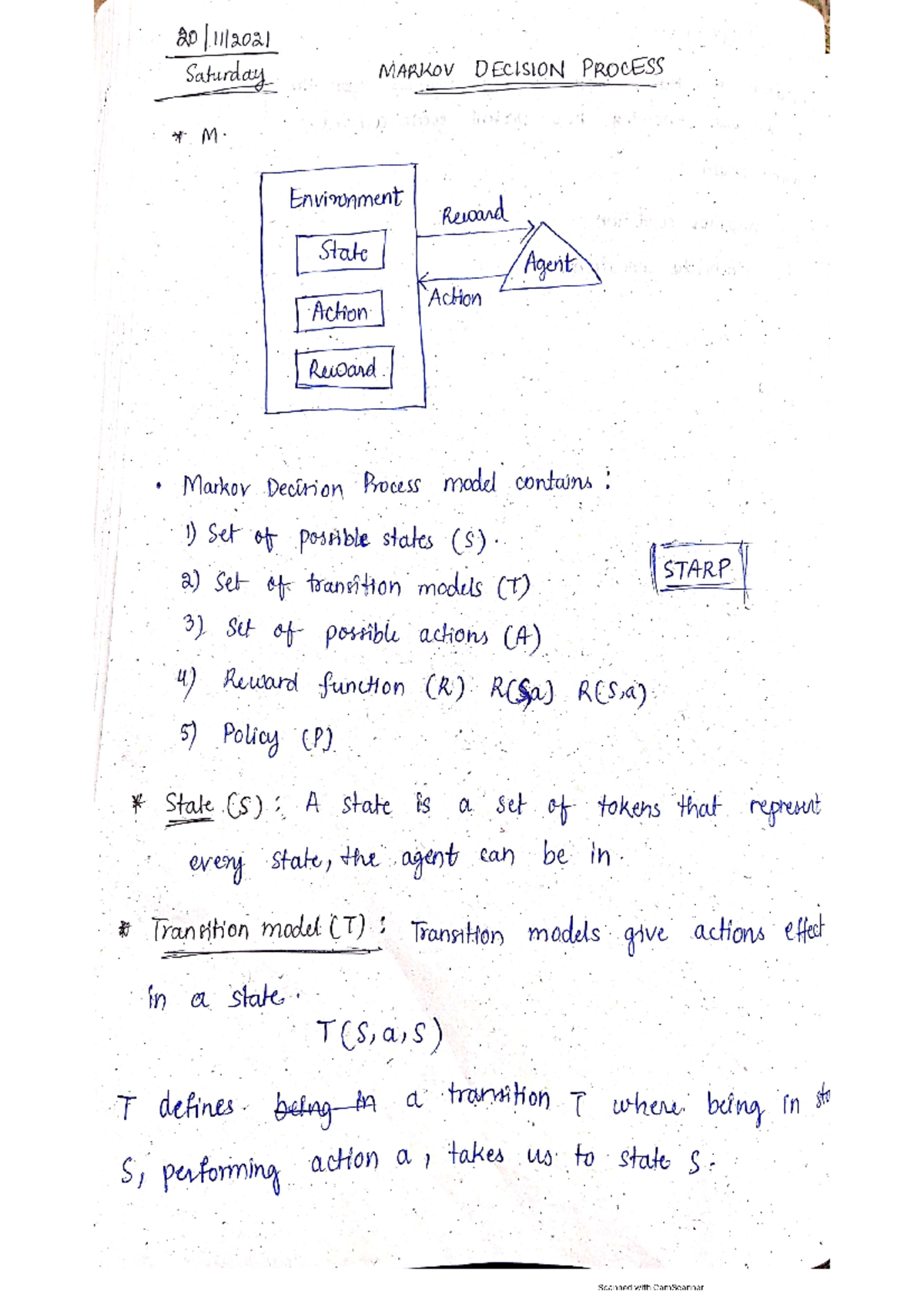 AI unit4 notes for markov decision process,utility theory
