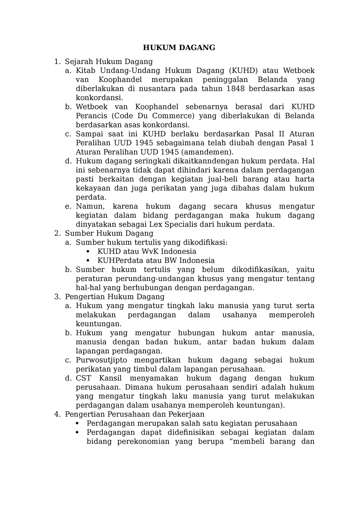 contoh soal essay hukum dagang