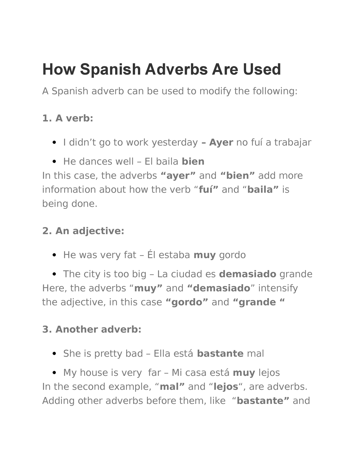 how-spanish-adverbs-are-used-a-verb-i-didn-t-go-to-work-yesterday