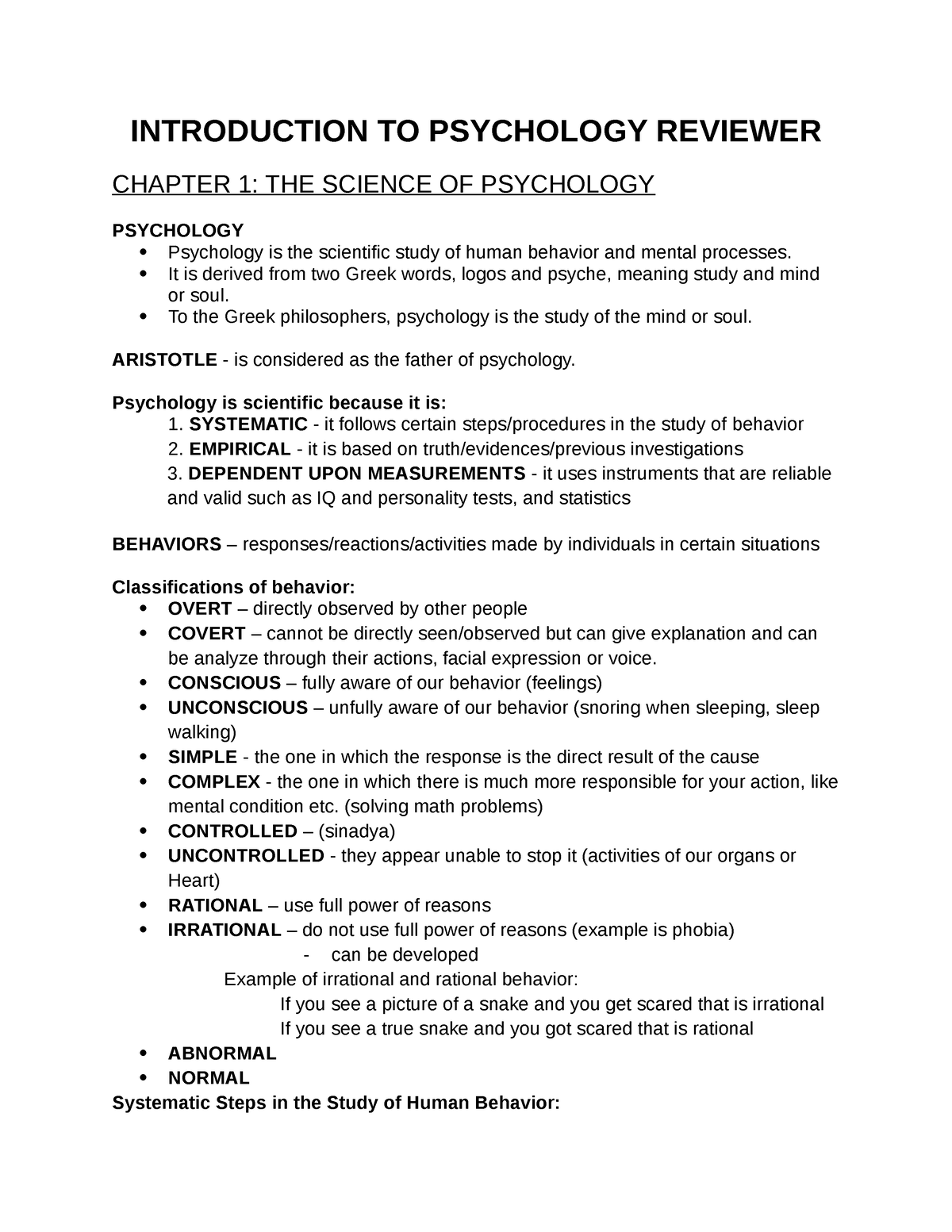 how to write a research review psychology