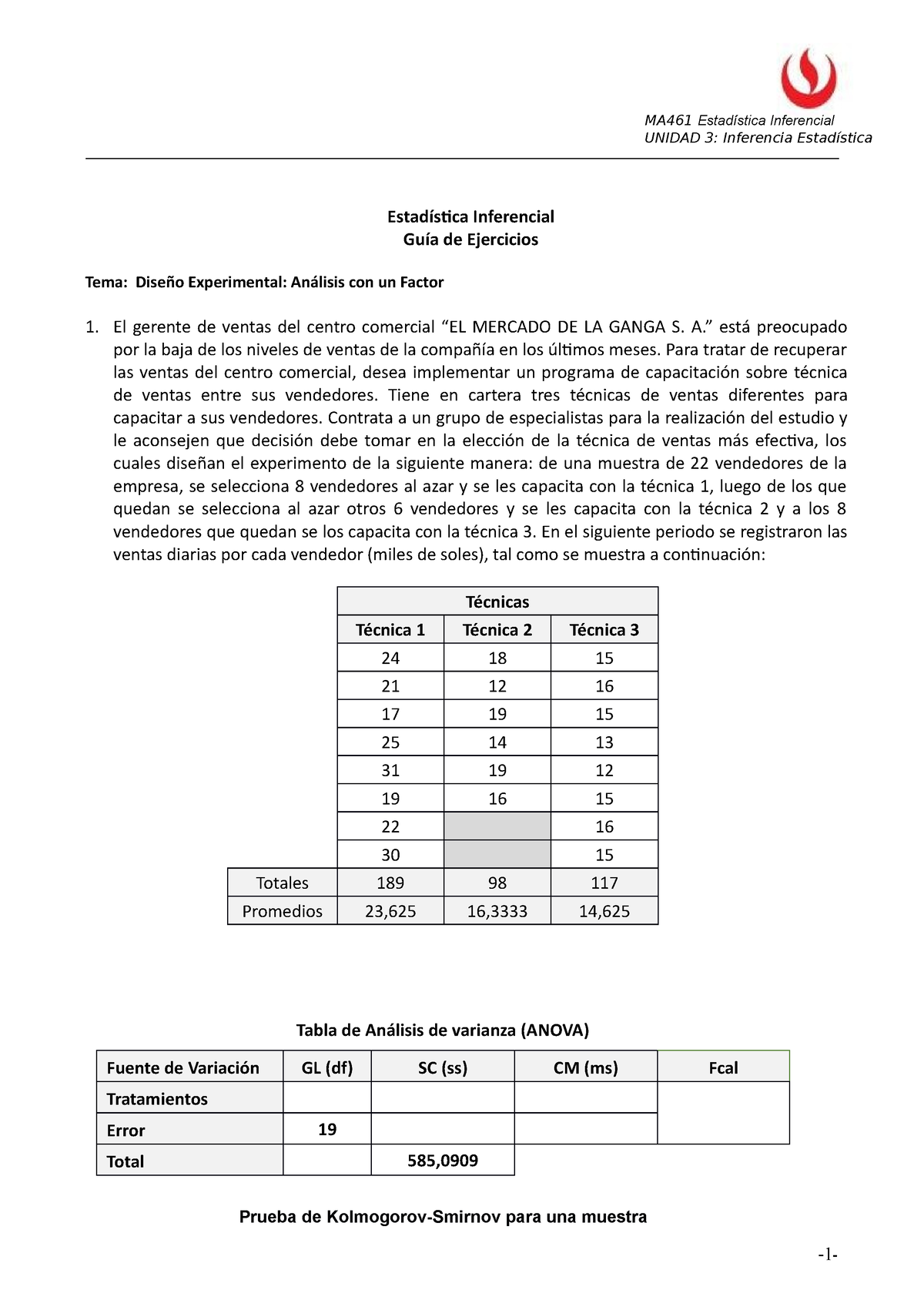 MA461 202202 Semana 06 Sesión 01 Guía De Ejercicios - Estadística ...