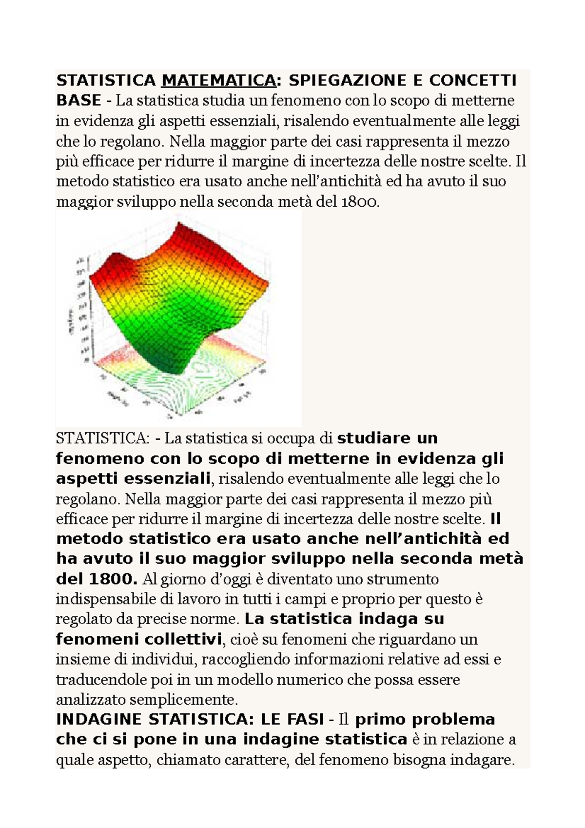 La Statistica In Matematica - STATISTICA MATEMATICA: SPIEGAZIONE E ...