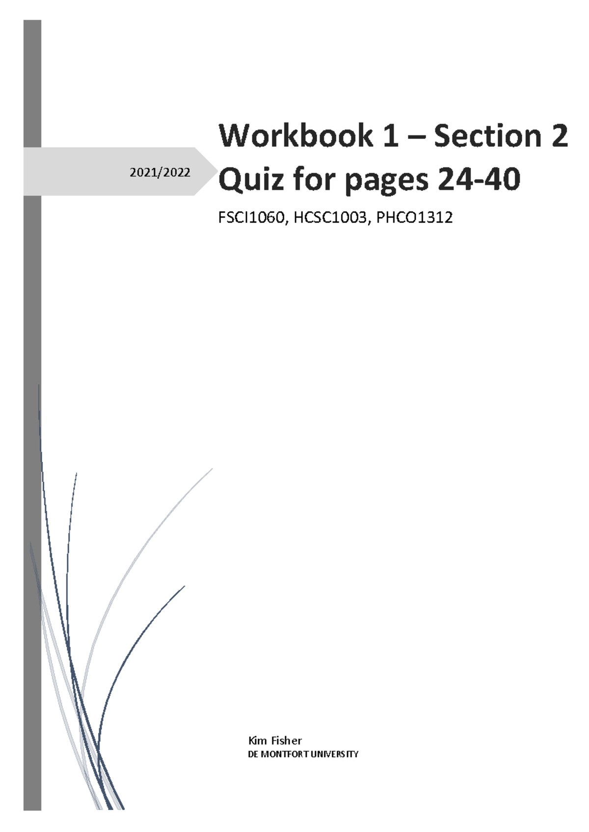 Section 2B booklet Staff version - 2021/ Workbook 1 – Section 2 Quiz ...