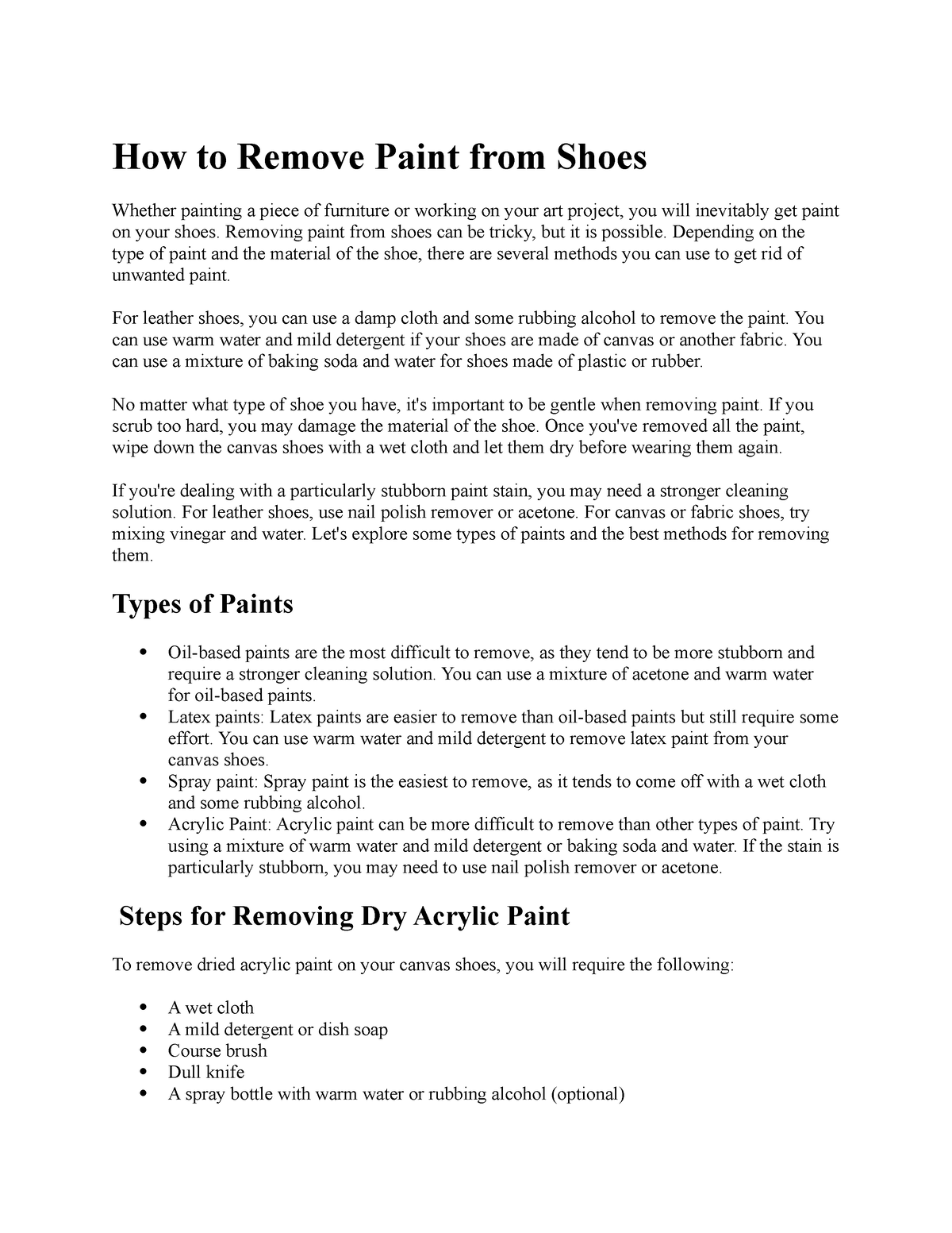 how-to-remove-paint-from-shoes-how-to-remove-paint-from-shoes-whether