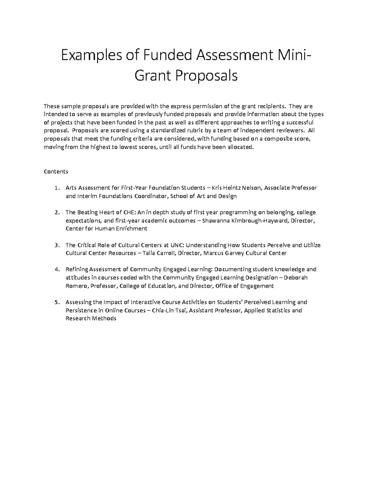 Past-funded-grants - Summary Banking and Finance - Examples of Funded ...