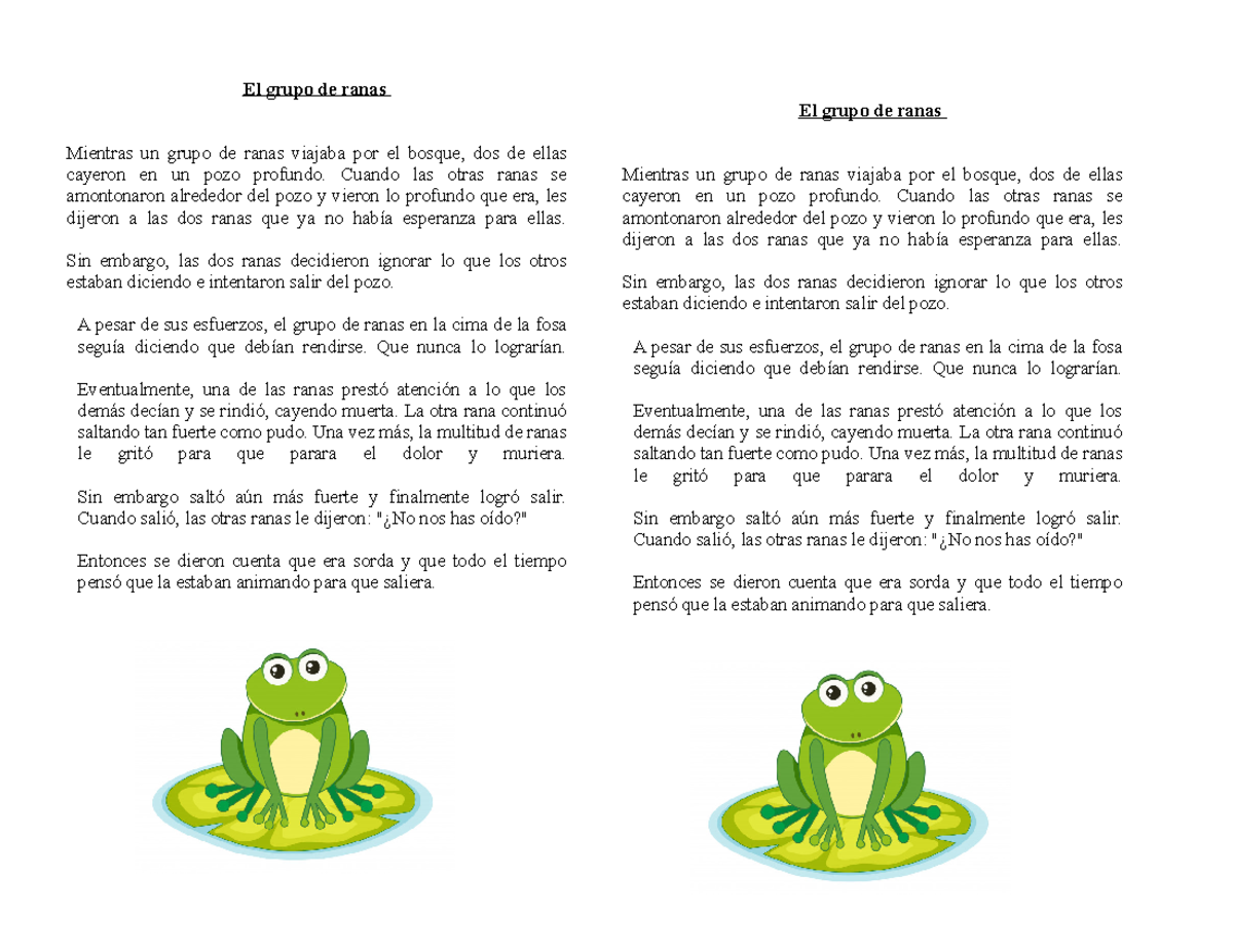 El grupo de ranas - RECPMENDADO - El grupo de ranas Mientras un grupo ...