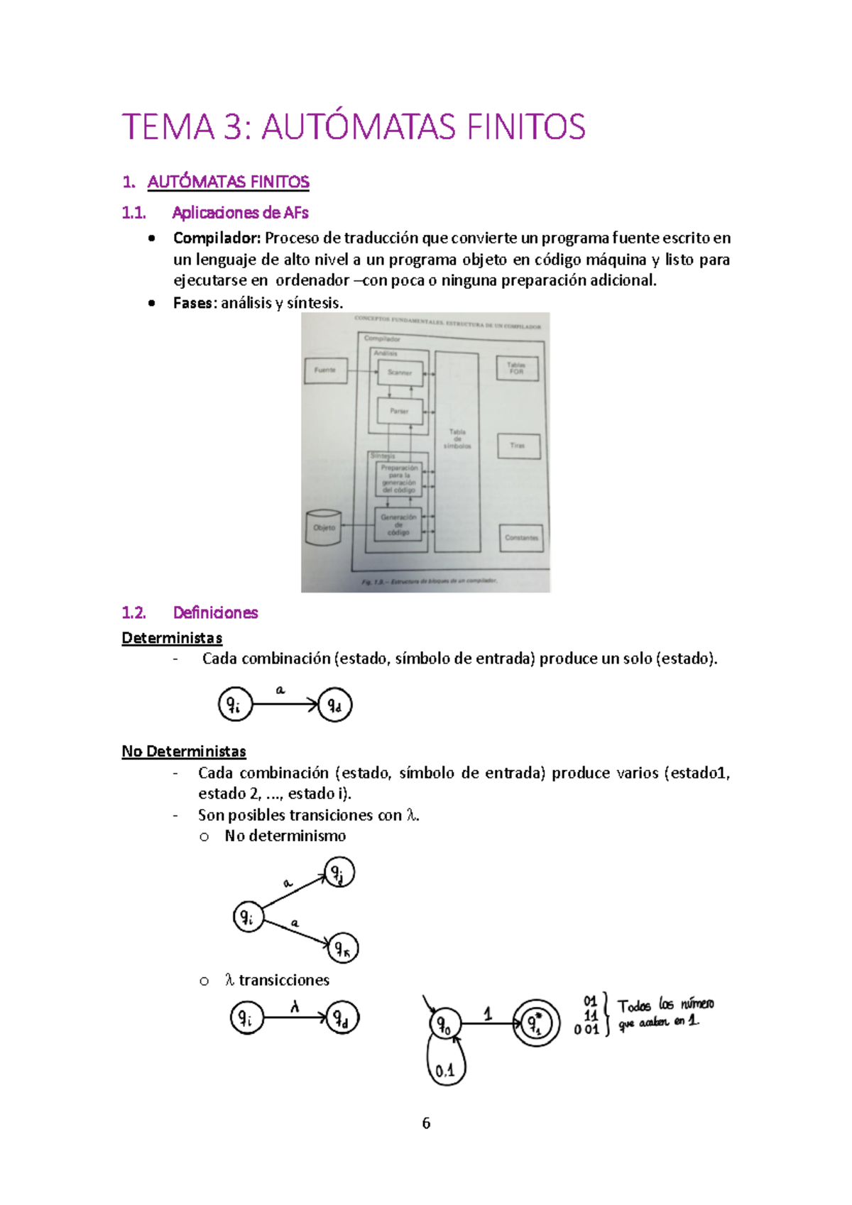 TEMA 3 - TEMA 3 TEORIA DE AUTOMATAS Y LENGUAJES FORMALES - TEMA 3 ...