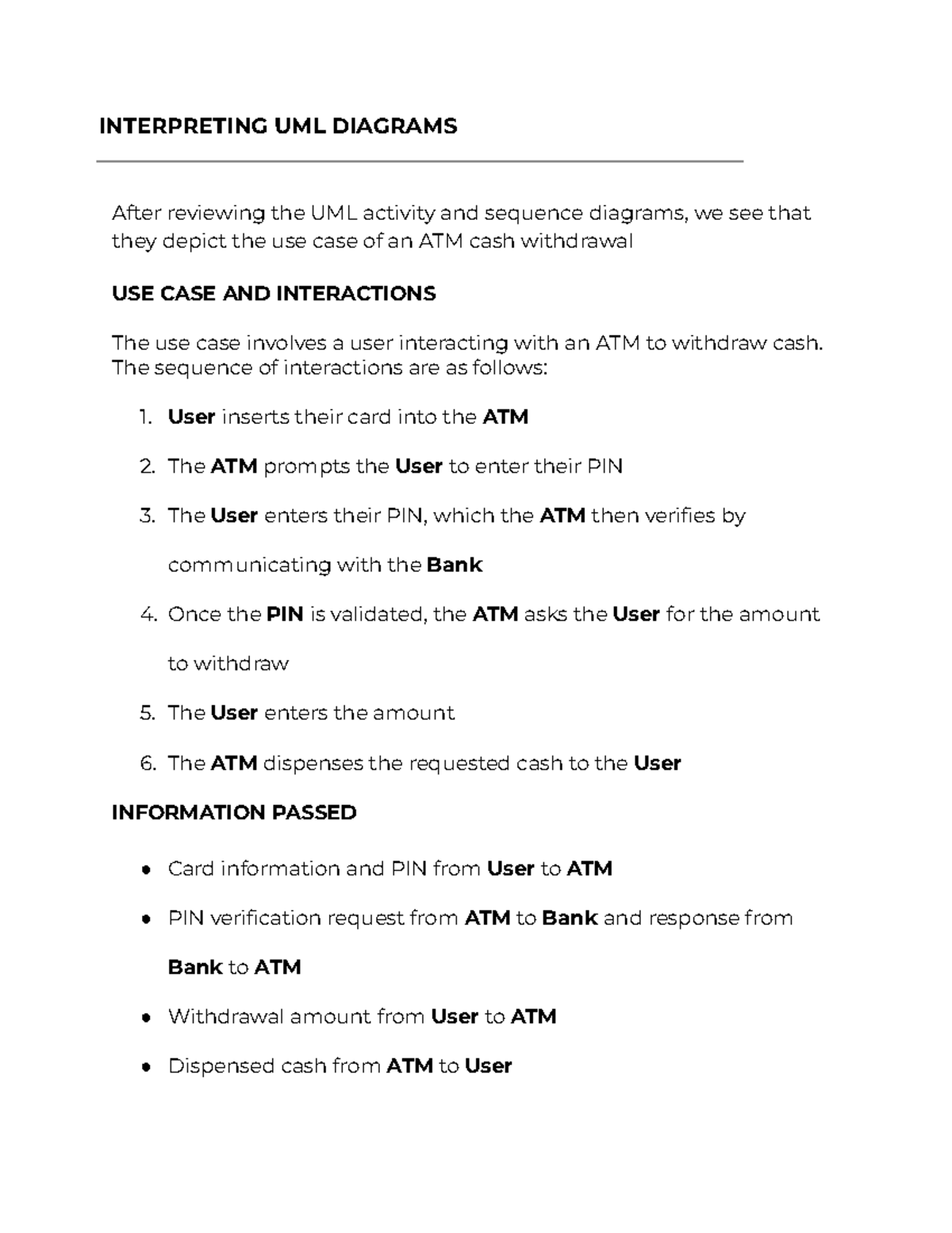 CS 255 Module Six Assignment - INTERPRETING UML DIAGRAMS After ...