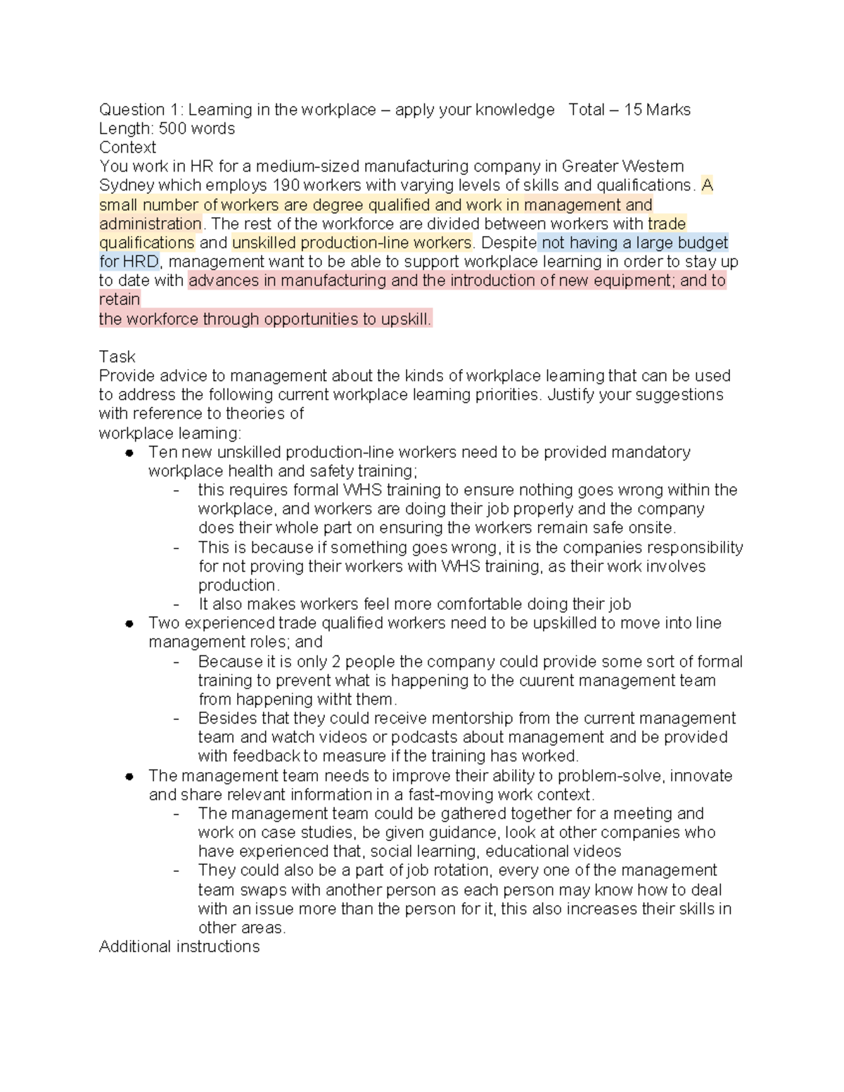 HRD exam practice - exam prep (questions and ways to approach it ...