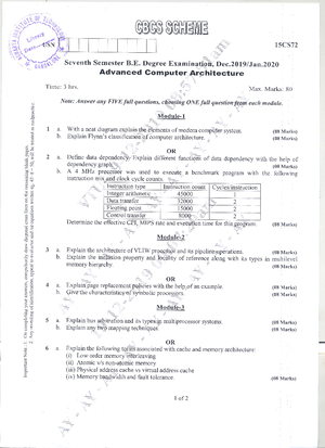 ACA - notes - Introduction Mainframes and mini supercomputers are ...