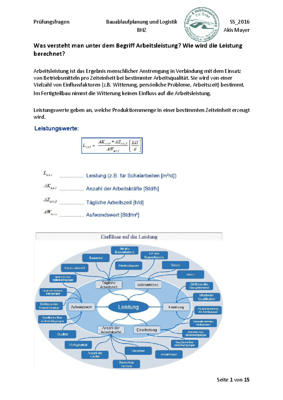 Prüfungswissen Büromanagement Abschlussprüfung Teil 1 Und 2 Arbeitsbuch Prüfungskatalog Bauablaufplanung und Logistik - BHZ Akis Mayer Was