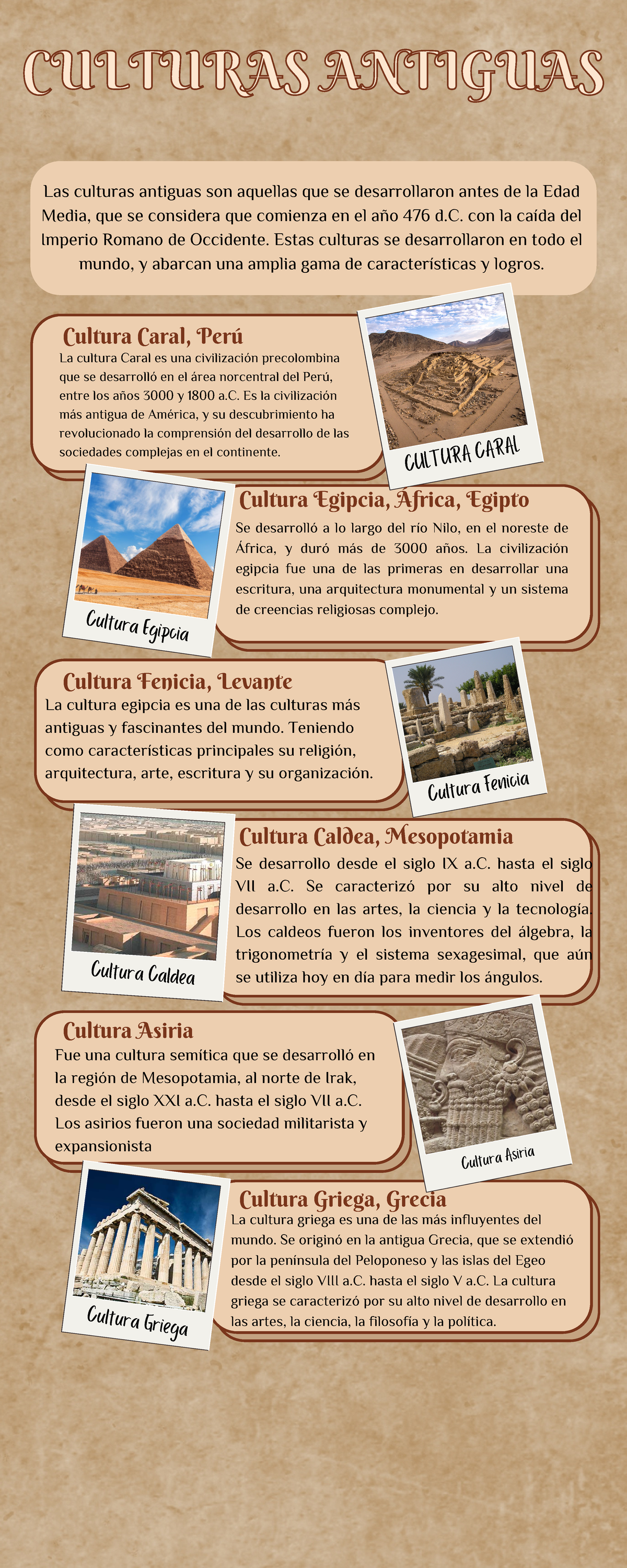 Culturas Antiguas - CULTURAS ANTIGUASCULTURAS ANTIGUAS Las culturas ...