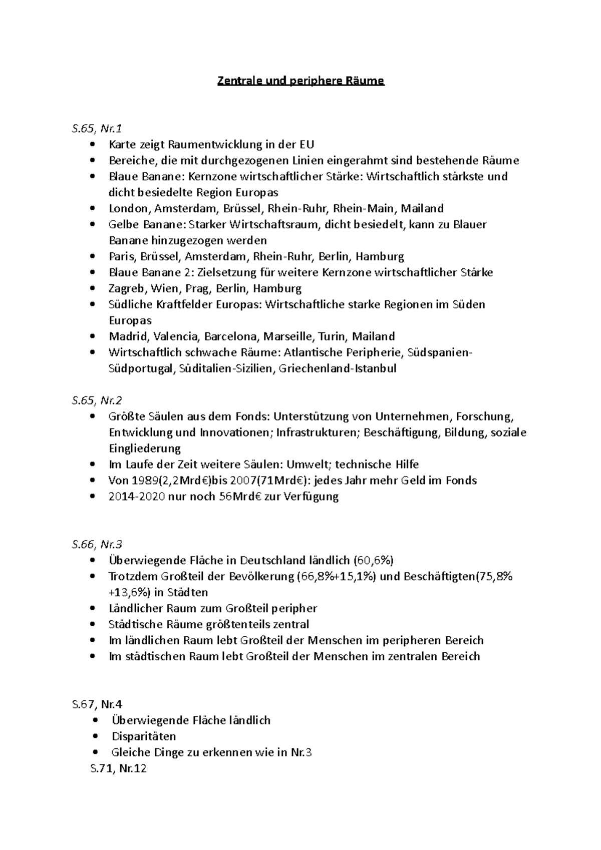 Zentrale und periphere Räume - Karte zeigt Raumentwicklung in der EU ...