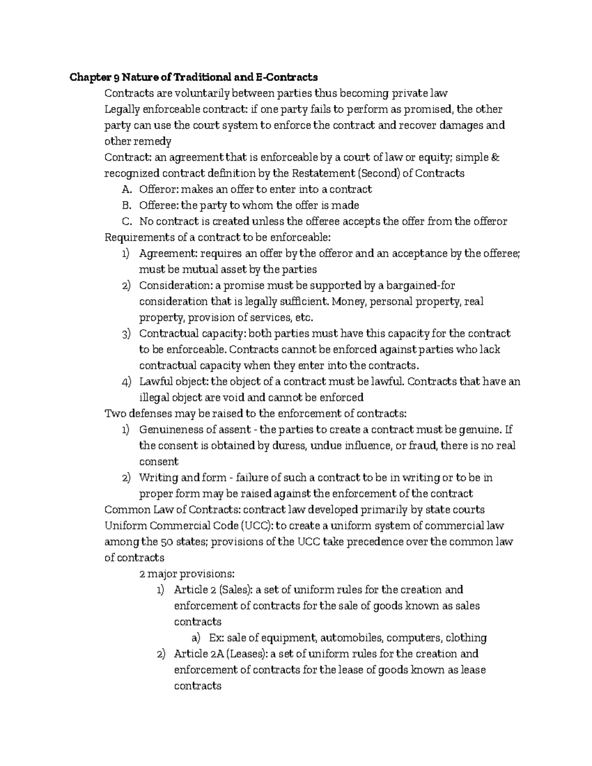 assignment worksheet 12.2 agreement in e contracts