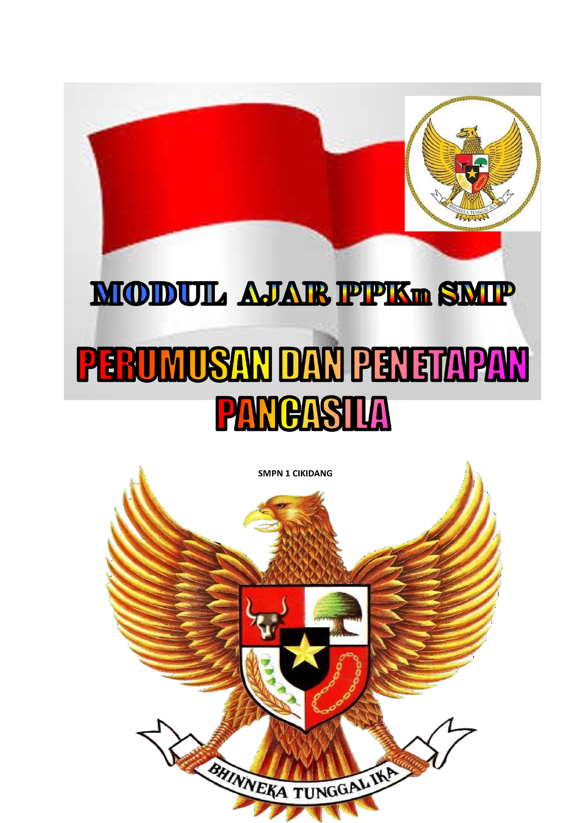 Modul BAB 1 Fungsi Pancasila KELAS 8 - SMPN 1 CIKIDANG MODUL AJAR PPKN ...