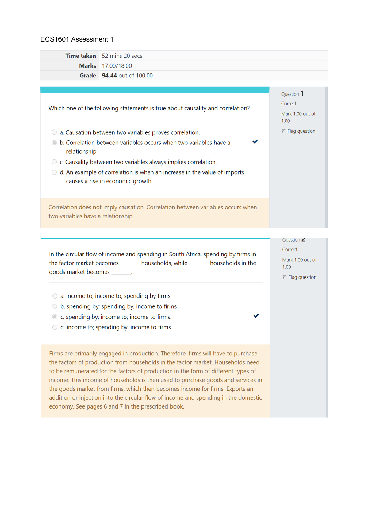 ECS1601 Assessment 1(95%) - ECS1601 - ECS1601 Assessment - Studocu