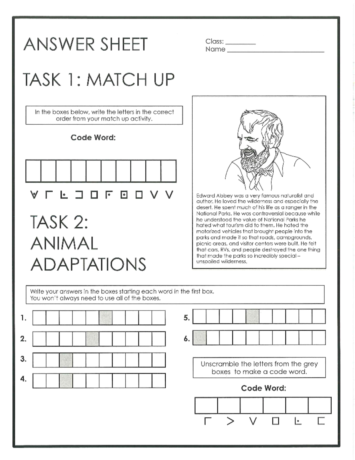Biome Escape Room answer sheet Studocu