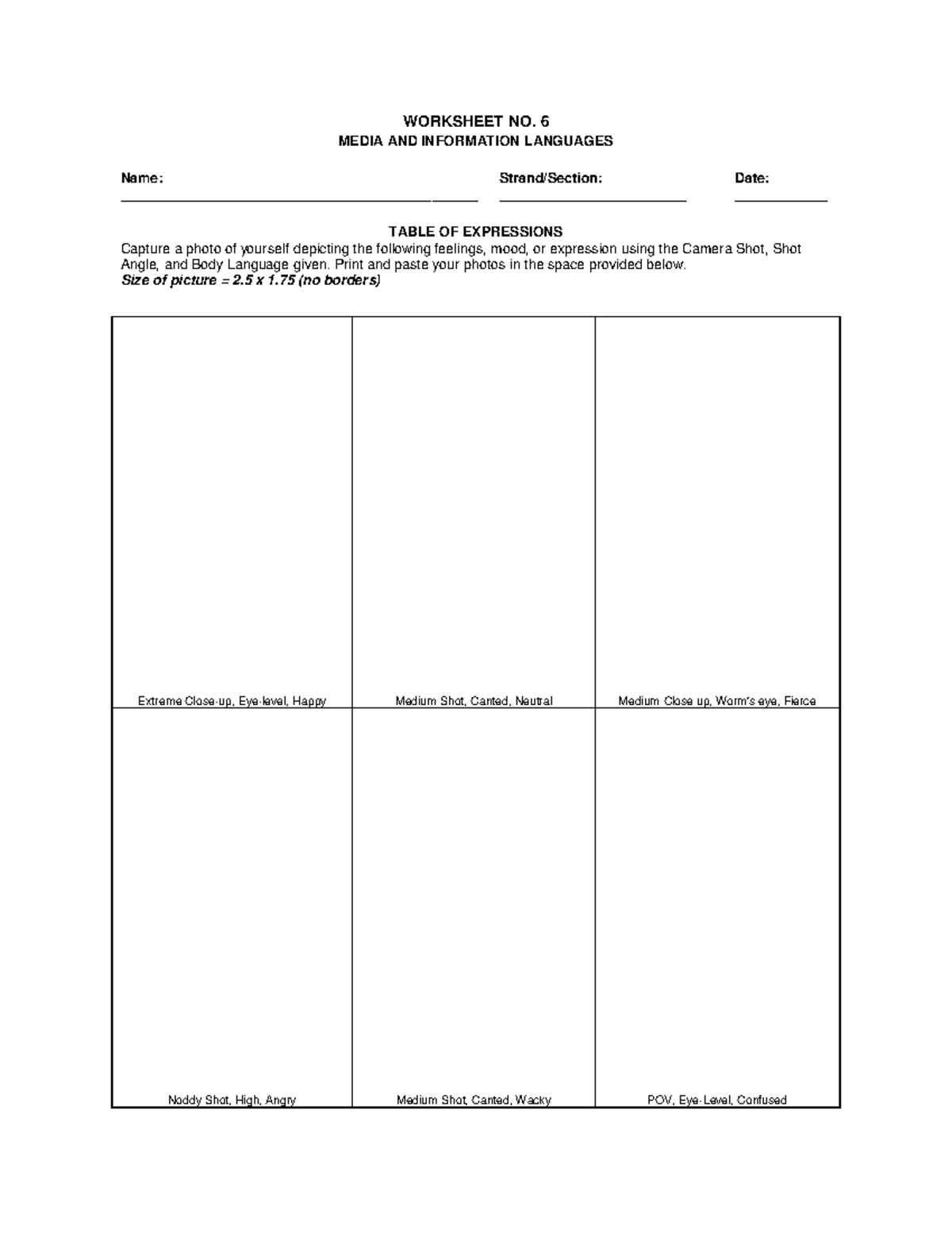 Performance+TASK+%236 - WORKSHEET NO. 6 MEDIA AND INFORMATION LANGUAGES ...