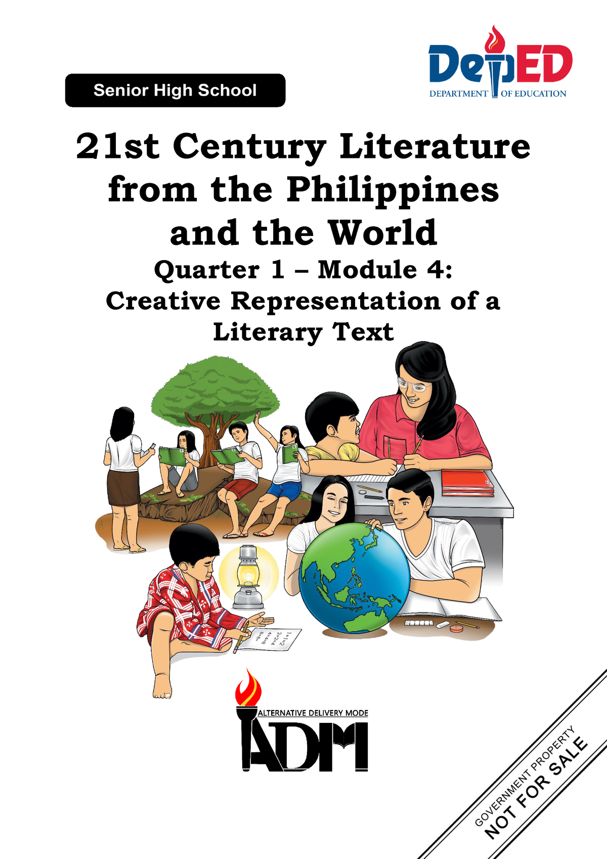 creative representation of literary text ppt