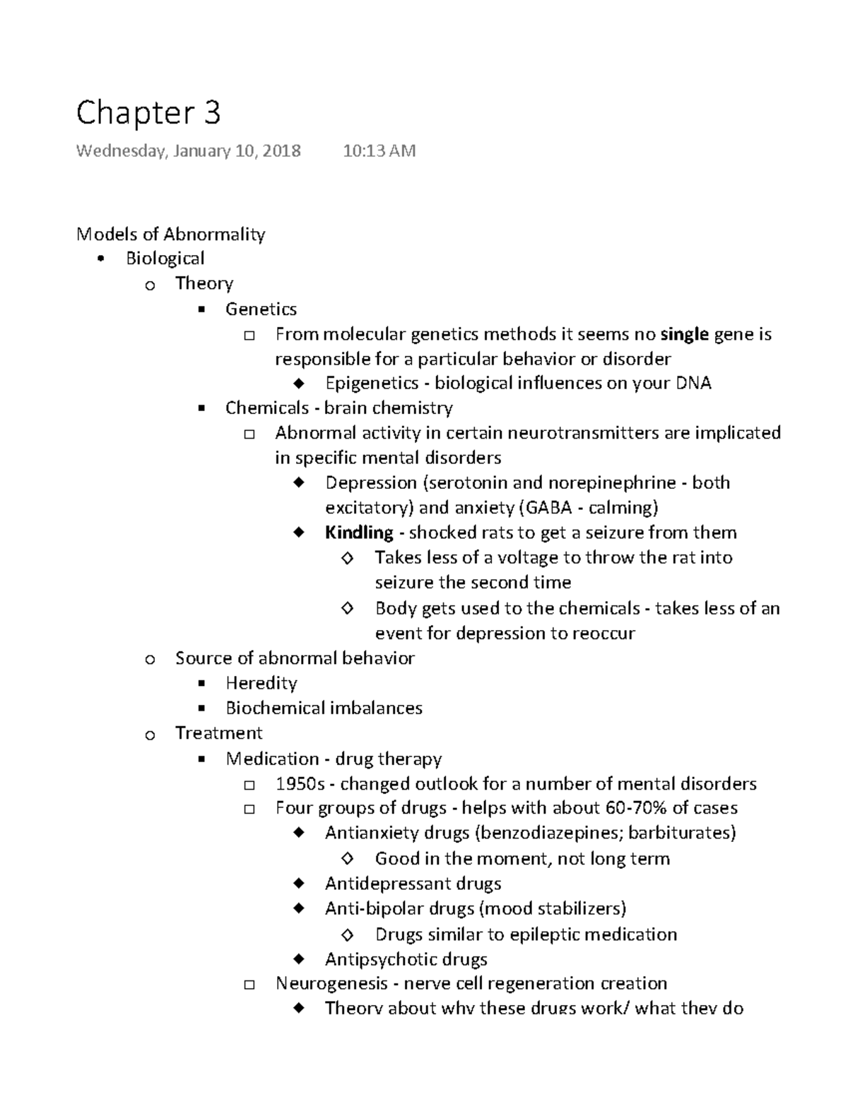 Chapter 3 Lecture Notes 1 Chapter 3 Wednesday January 10 2018 10