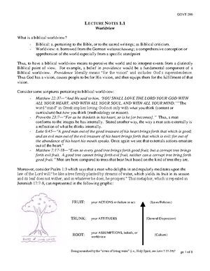 Module 1 Martin Notes - Module 1 Martin Notes Chapter 1: What is a ...
