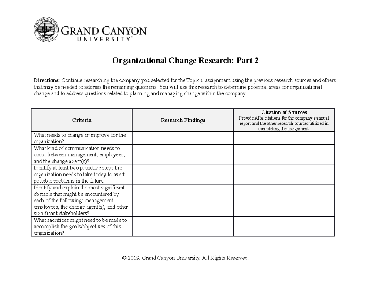 clc organizational change research part 2