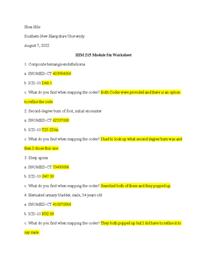 HIM 215 Module 3 Quiz - Module 3 Quiz – HIM 215 Matching Assign The ...