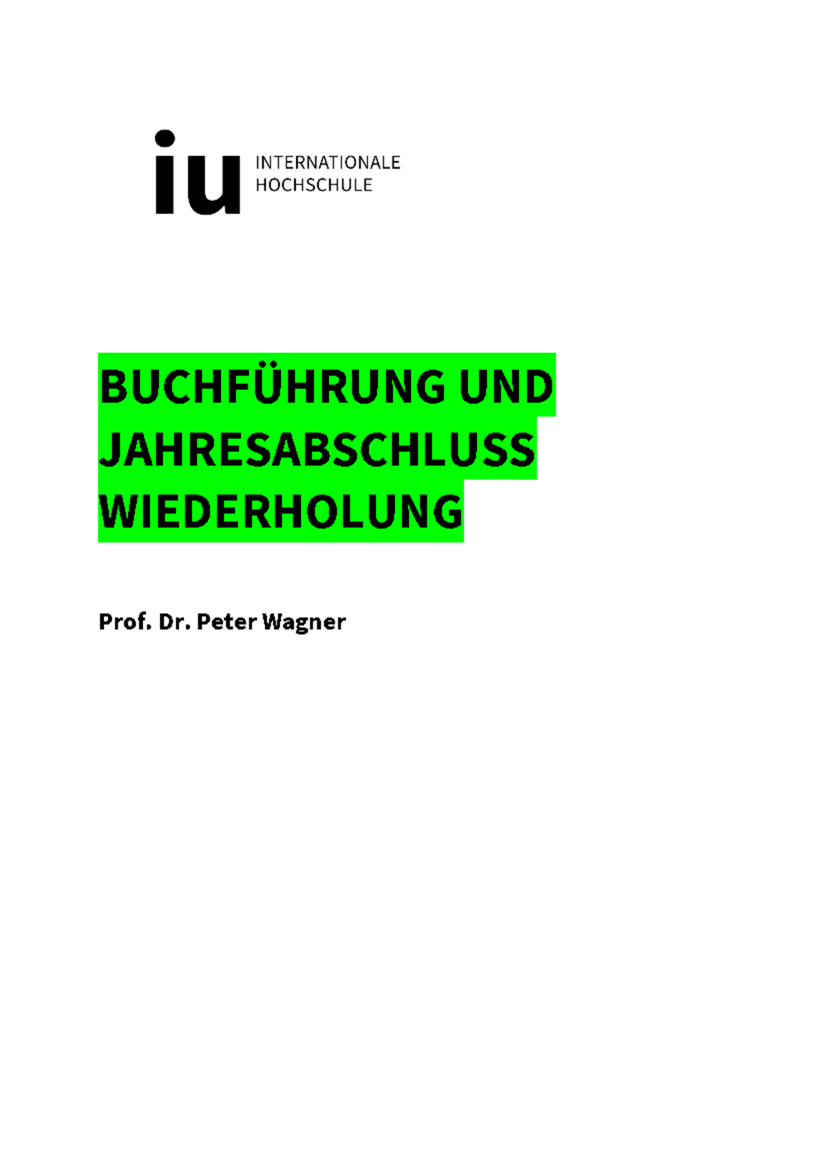 Wagner Bufü Termin 8 Skript mit Wiederholungsaufgaben Lösung ...