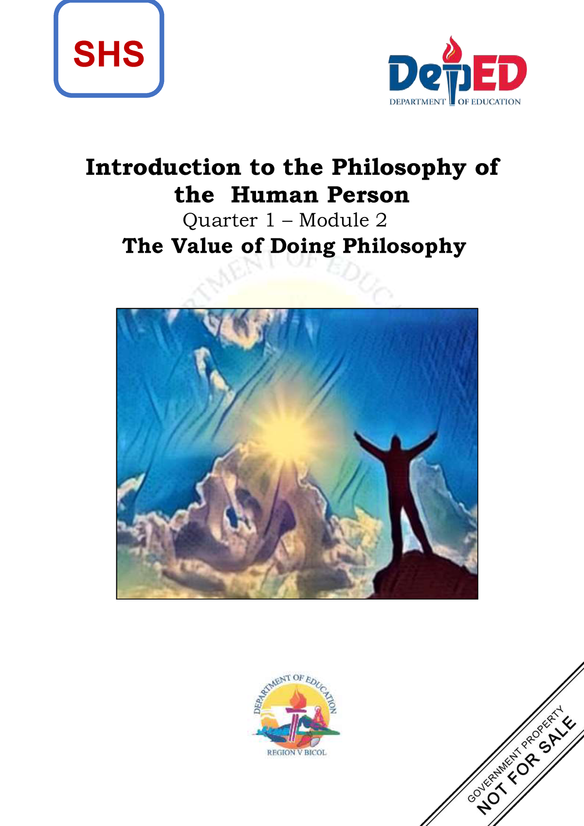 Philo M2 Philo Lipohi Introduction To The Philosophy Of The Human Person Quarter 1 Module 2 1220