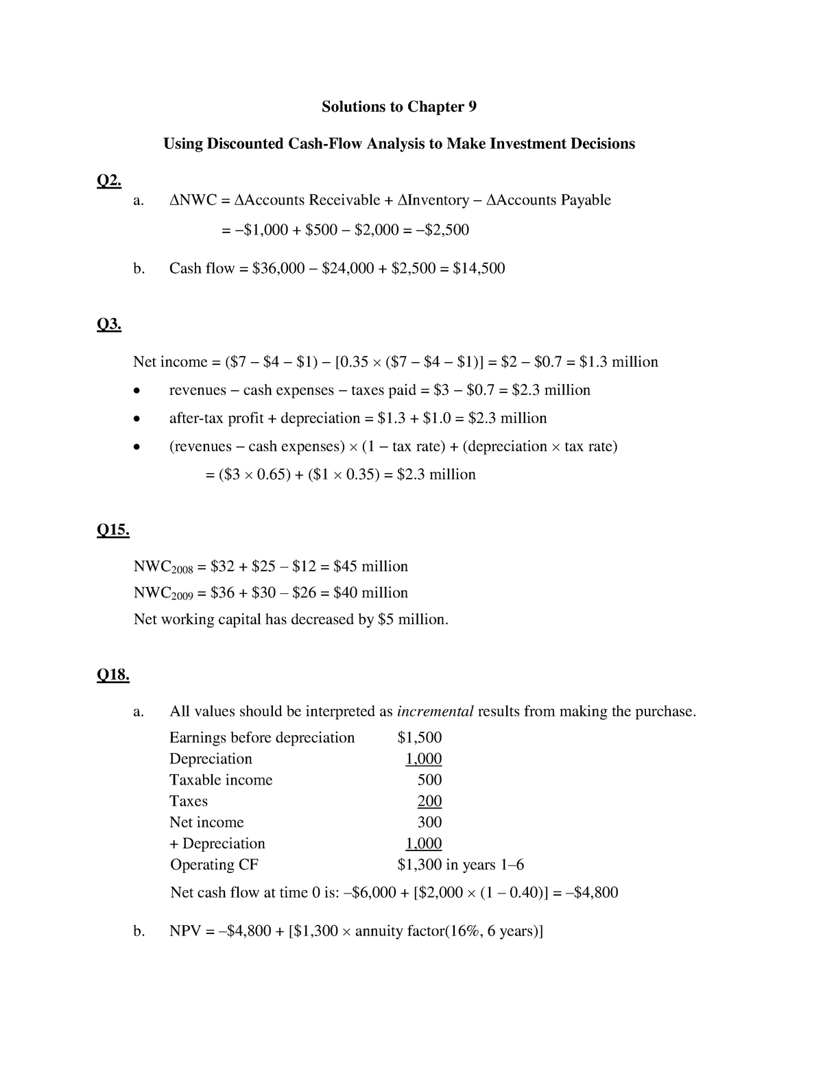 ch09-solutions-to-chapter-9-using-discounted-cash-flow-analysis-to