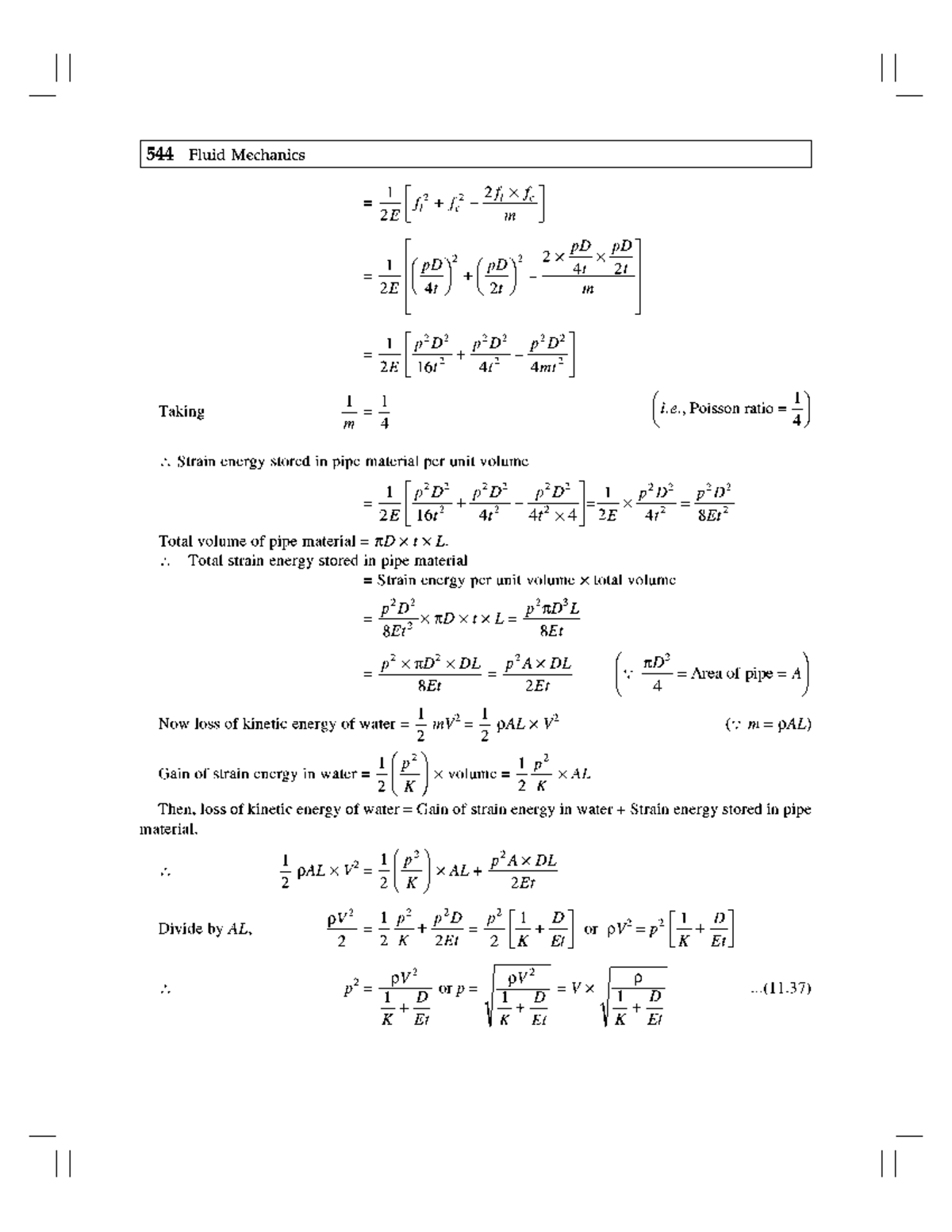 Fluid Mechanics and Hydraulic Machines 47 (12) Fluid Mechanics And