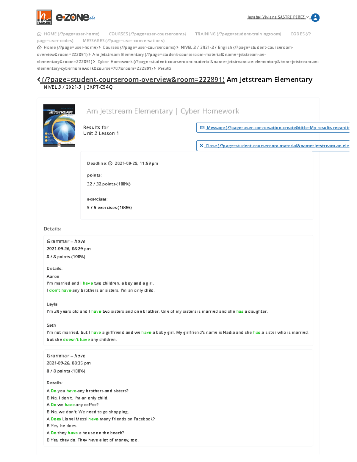 Cyber Homework unidad 2 Lección 1 - Ejercicios resueltos - Home (/?page ...